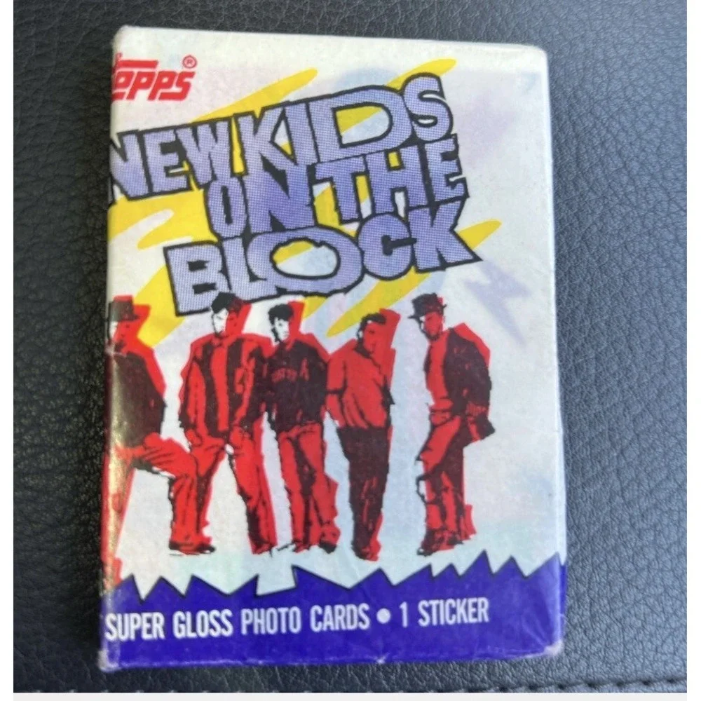 Vintage 80s UNOPENED NEW KIDS ON THE BLOCK TRADING CARDS PACK TOPPS 1989 Band